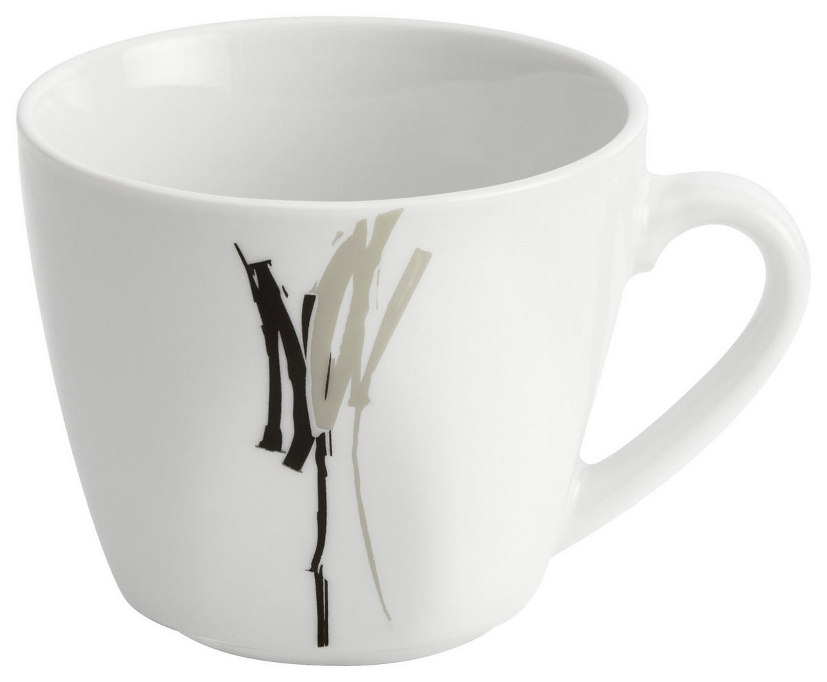KOMBINOVANÝ SERVIS 62-dielne, porcelán keramika  - čierna/sivá, Design, keramika - Boxxx