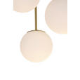 HÄNGELEUCHTE 42/59,5 cm  - Goldfarben/Weiß, Trend, Glas/Metall (42/59,5cm) - Novel