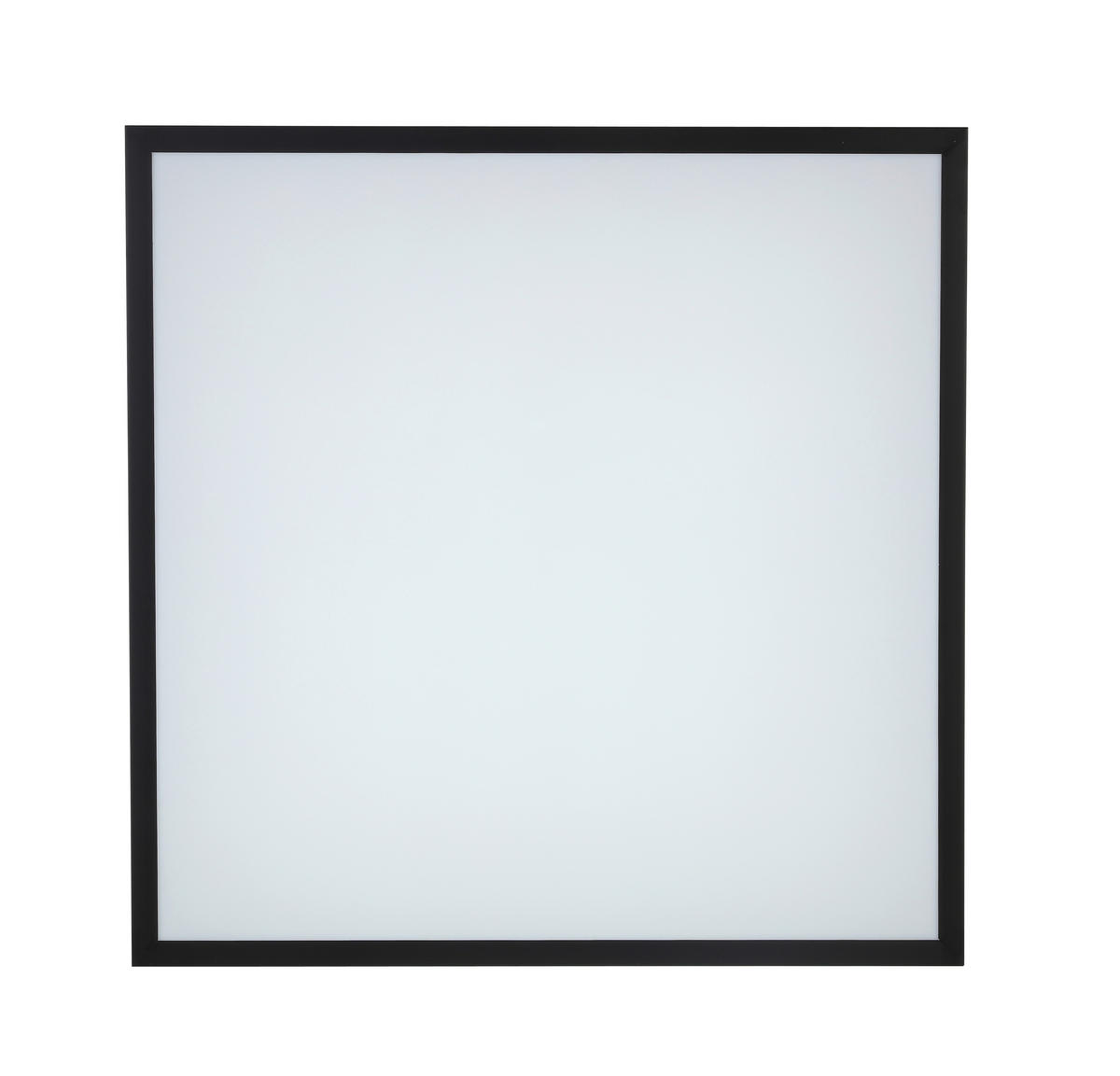 STROPNÉ LED SVIETIDLO, 45/45/7,5 cm - čierna/biela, Lifestyle, kov/plast (45/45/7,5cm) - Novel