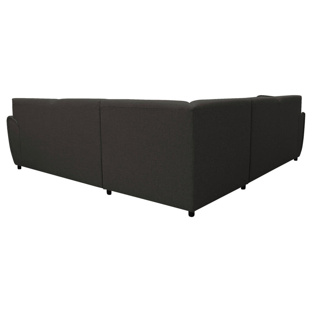 Thumbnail - Livetastic Ecksofa, Anthrazit, Textil, 5-Sitzer, Füllung: Schaumstoff, Ottomane rechts, L-Form, 266x266 cm, Made in EU, ...