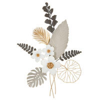 WANDDEKO  71/96.5/4 cm   - Goldfarben/Weiß, Basics, Metall (71/96.5/4cm)