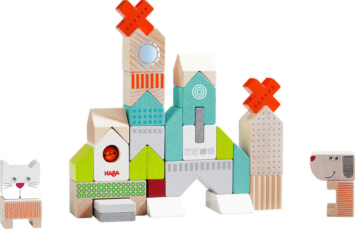BAUSTEINE - Multicolor, Basics, Holz/Metall - Haba