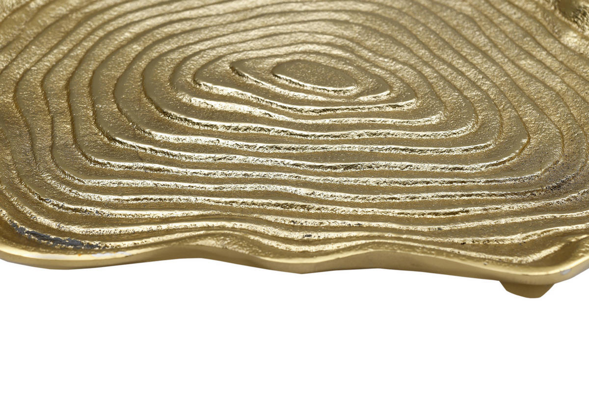 DEKOTABLETT - Goldfarben, Trend, Metall (19/18,5/4cm) - Kayoom