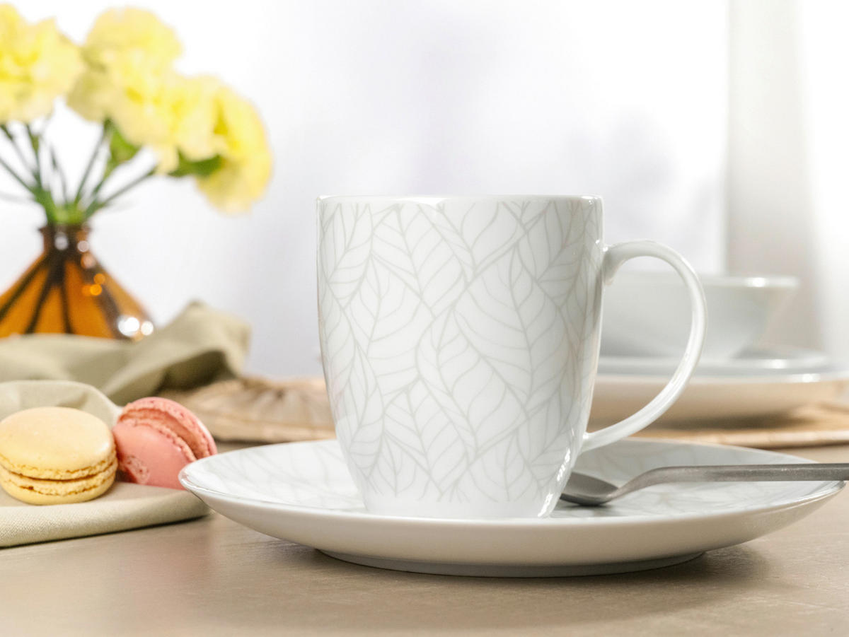 KOMBISERVICE Multicolor, Weiß 16-teilig  - Multicolor/Weiß, Basics, Keramik - Creatable