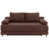 SCHLAFSOFA  mit Liegefunktion, Schlafen auf Sitzhöhe, Rücken echt Cord Braun  - Schwarz/Braun, KONVENTIONELL, Holz/Textil (196/96/103cm) - Carryhome