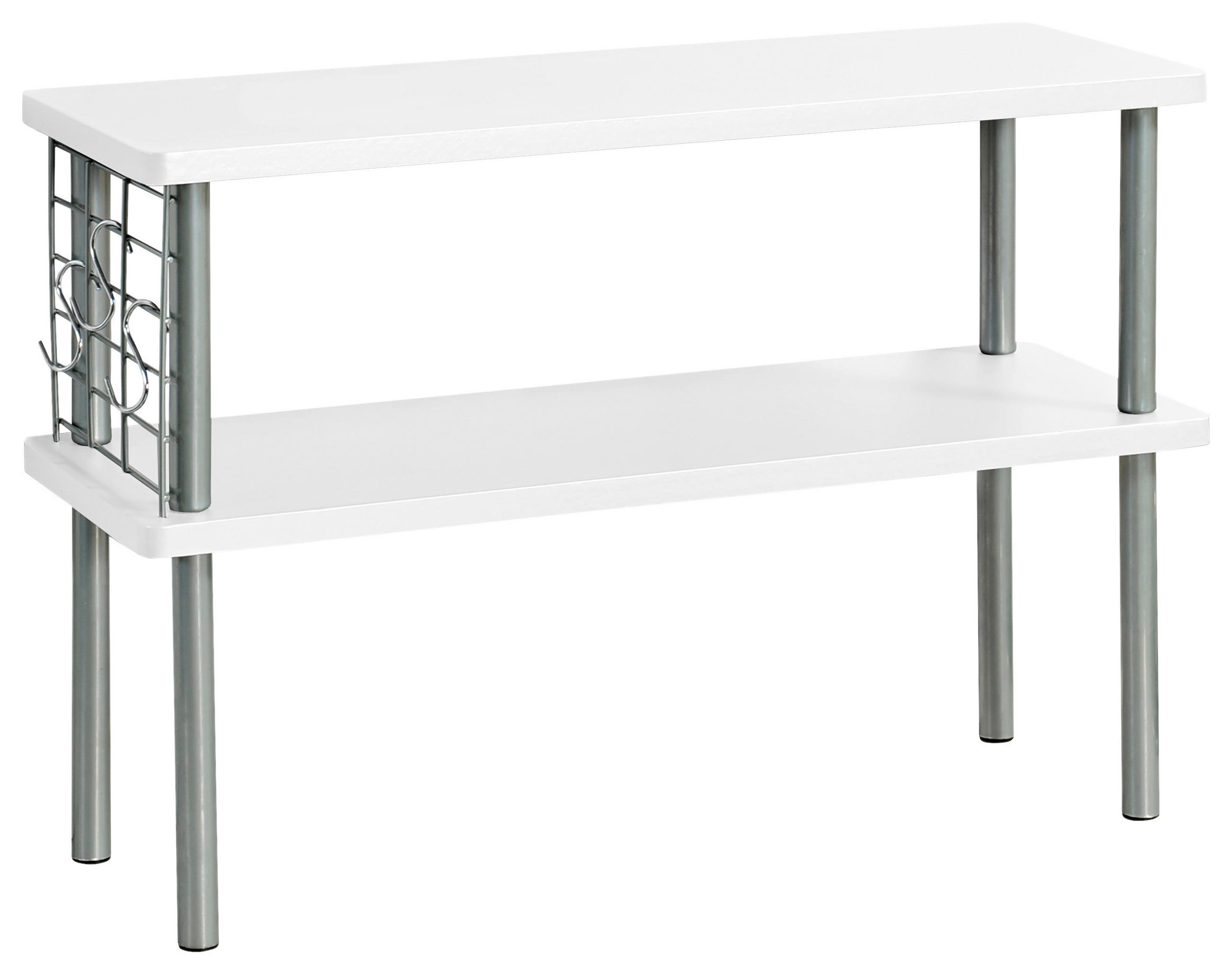 KÜCHENREGAL  - Weiß, Basics, Holzwerkstoff/Metall (55/38/20cm) - Kesper