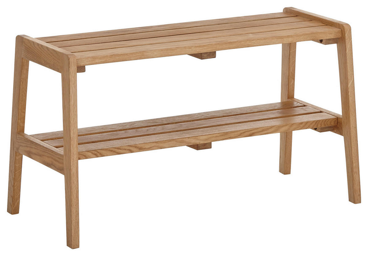 GARDEROBENBANK 80/45/36 cm  - Eichefarben, Basics, Holz (80/45/36cm)
