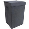 WÄSCHEKORB - Anthrazit, MODERN, Textil (30/50/30cm) - MID.YOU