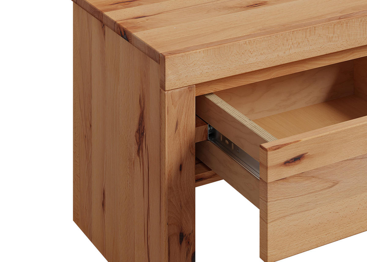 NACHTSCHRANK 50/40/37 cm, Buchefarben, teilmassiv  - Buchefarben, MODERN, Holz (50/40/37cm) - MID.YOU