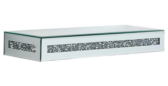 WANDBOARD Silberfarben - Silberfarben, Trend, Glas/Holzwerkstoff (50/6/16cm) - Xora