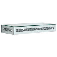 WANDBOARD in 50/6/16 cm Silberfarben  - Silberfarben, Trend, Glas/Holzwerkstoff (50/6/16cm) - Xora