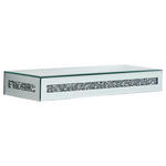 WANDBOARD Silberfarben  - Silberfarben, Trend, Glas/Holzwerkstoff (50/6/16cm) - Xora