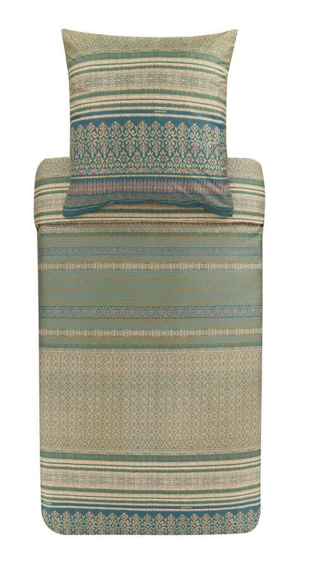 BETTWÄSCHE ROCCARASO 200/200 cm  - Grün, Basics, Textil (200/200cm) - Bassetti