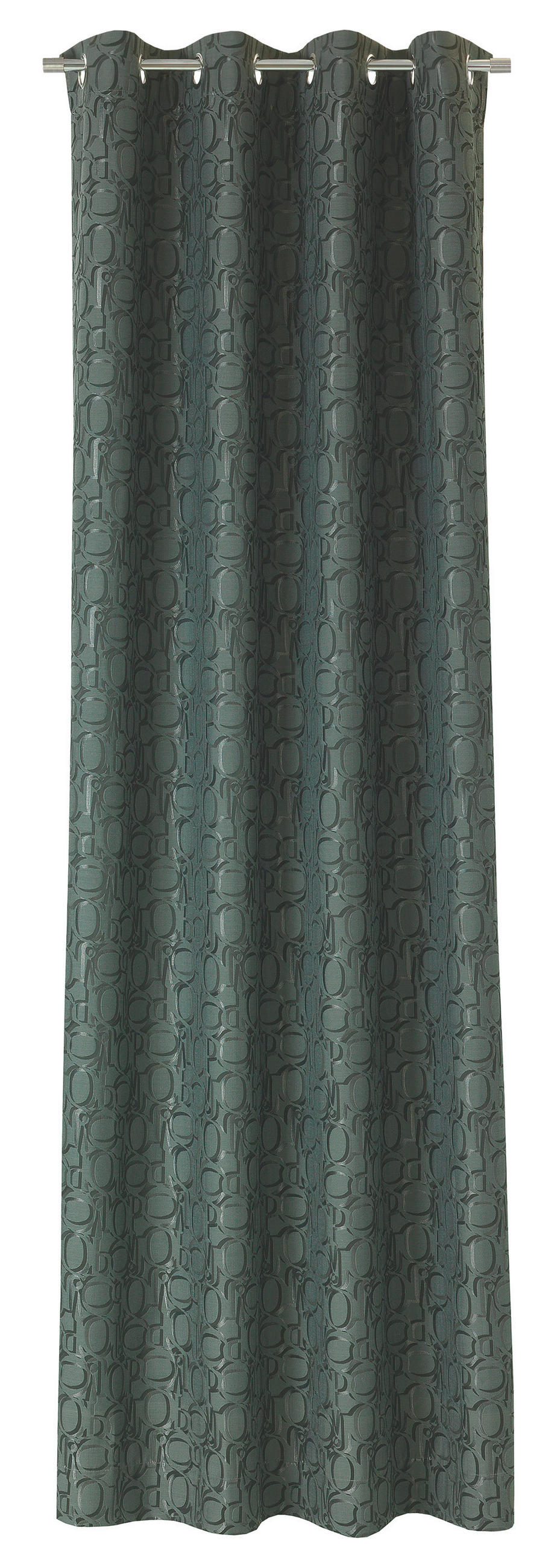 ÖSENSCHAL J-Ornament blickdicht 140/250 cm   - Fichtefarben/Dunkelgrün, Basics, Textil (140/250cm) - Joop!