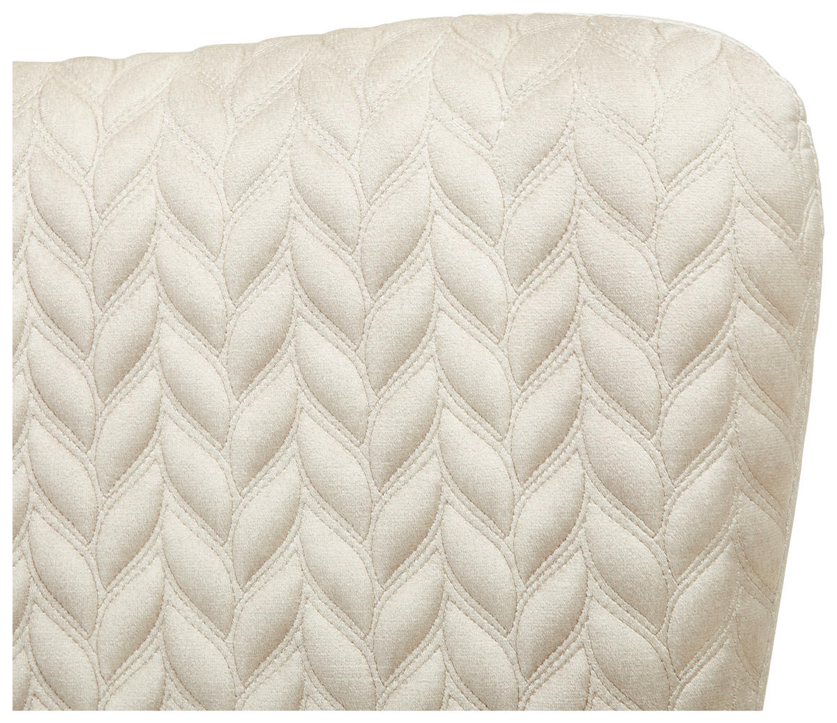 KRESLO UŠIAK, kov, textil, béžová - zlatá/béžová, Design, kov/textil (74/96/83cm) - Ambia Home