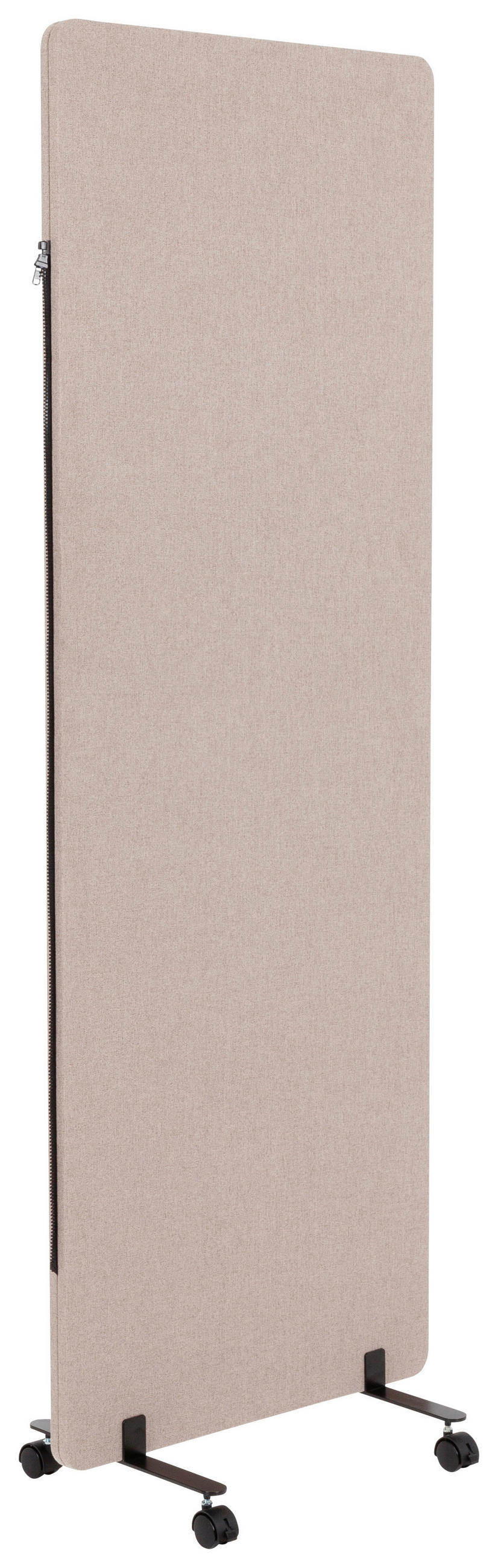 MELLANVÄGG  i metall, plast, textil  taupe  - taupe, Basics, metall/textil (60/177/3cm) - MID.YOU