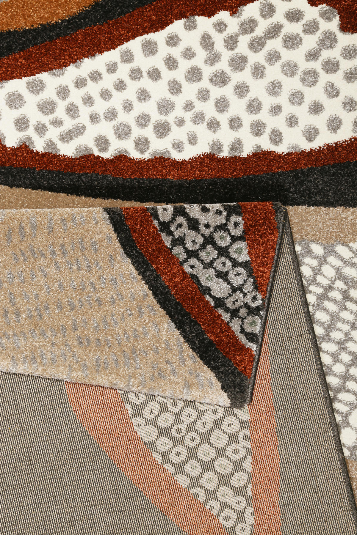 FLACHWEBETEPPICH 80/150 cm Hazel Anthrazit, Braun, Grün, Schwarz, Beige  - Anthrazit/Beige, Design, Textil (80/150cm) - Esprit