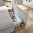 SCHLAFSOFA in Webstoff Anthrazit  - Chromfarben/Anthrazit, Design, Textil/Metall (194/96/86cm) - Novel