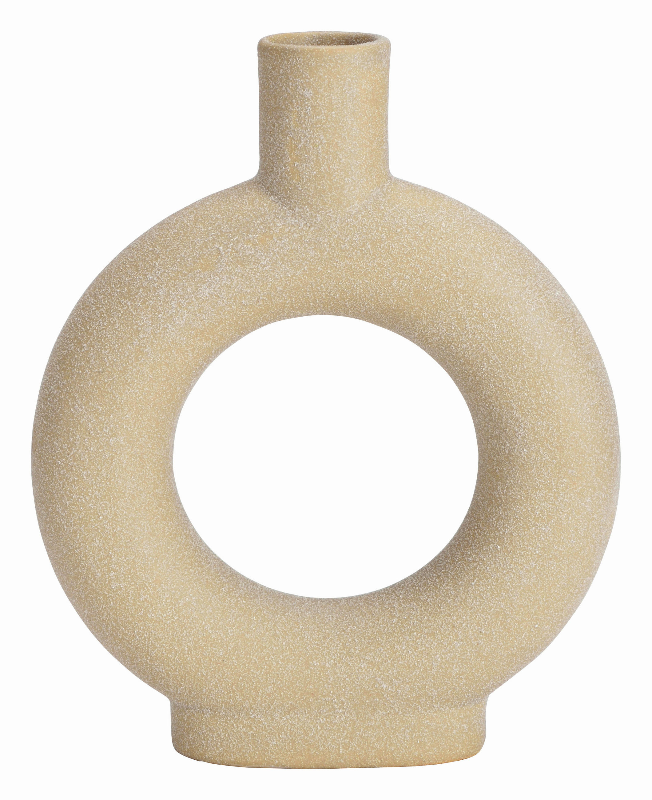 VASE 20 cm  - Braun, Basics, Keramik (16/20/4cm)