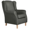 OHRENSESSEL in Batist Anthrazit  - Anthrazit/Buchefarben, Modern, Textil (77/103/86cm) - Max Winzer