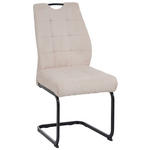 SCHWINGSTUHL  Stoffauswahl, Typenauswahl Cord  - Beige/Schwarz, Design, Textil/Metall (46/96/61.5cm) - Carryhome