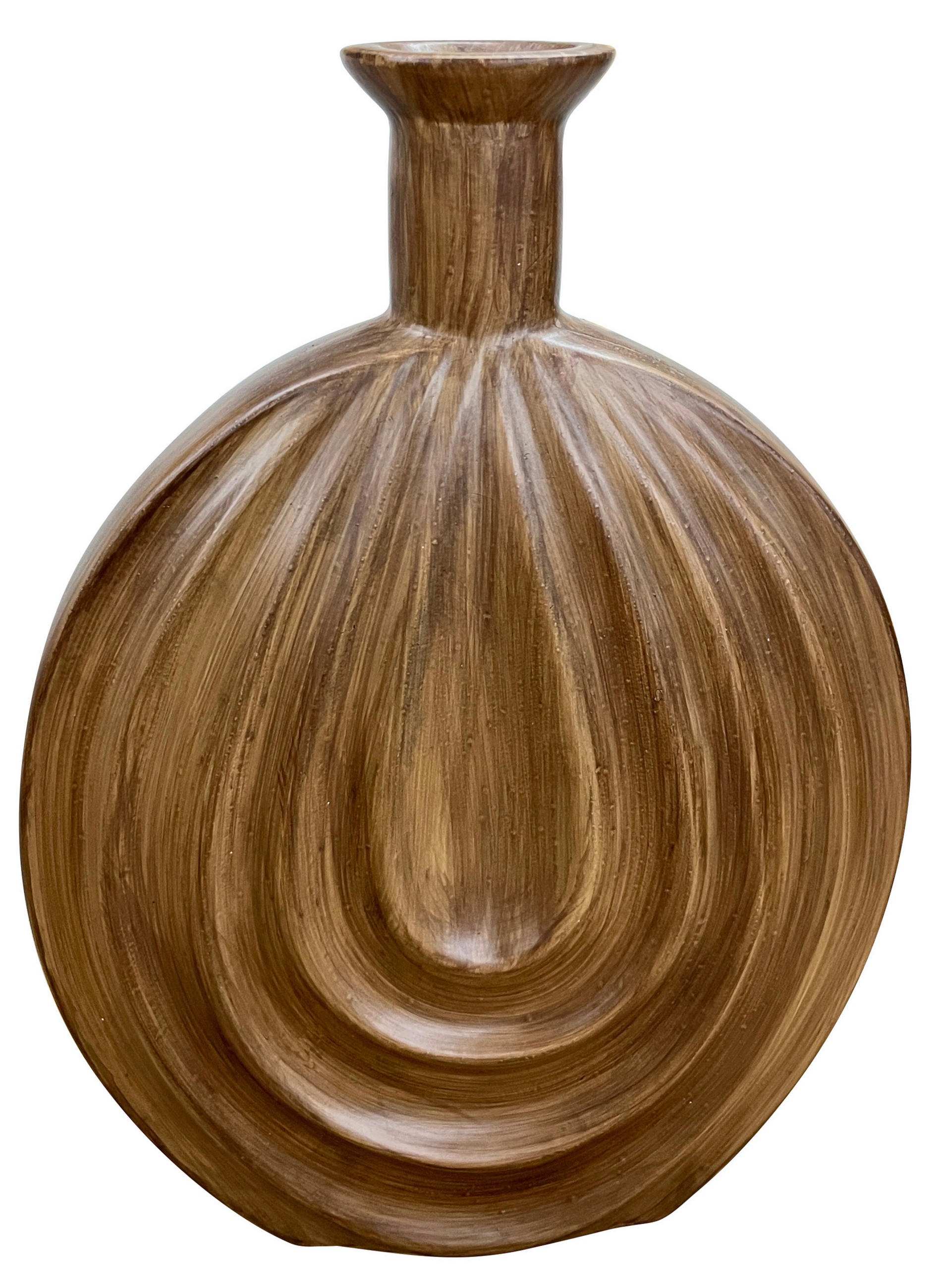 VASE 31 cm  - Braun, Basics, Kunststoff (22/31/8cm) - Ambia Home
