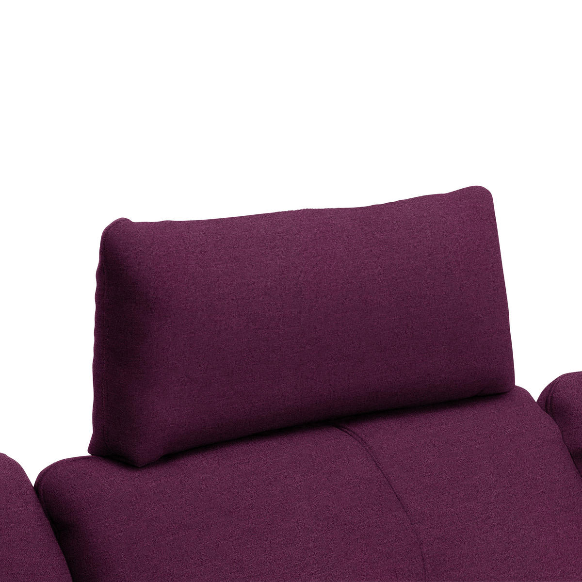 ECKSOFA in Webstoff Violett  - Violett/Schwarz, Design, Textil/Metall (301/179cm) - Chilliano