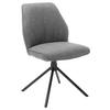 STUHL Webstoff Grau  - Schwarz/Grau, Design, Textil/Metall (49/87/61cm) - Carryhome