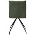 STUHL  Stoffauswahl, Typenauswahl Mikrofaser  - Schwarz/Grün, Design, Textil/Metall (49/91/60cm) - Moderano