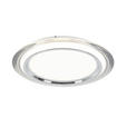 LED-DECKENLEUCHTE Macon 45/6 cm  - Chromfarben/Transparent, Design, Kunststoff/Metall (45/6cm) - Novel