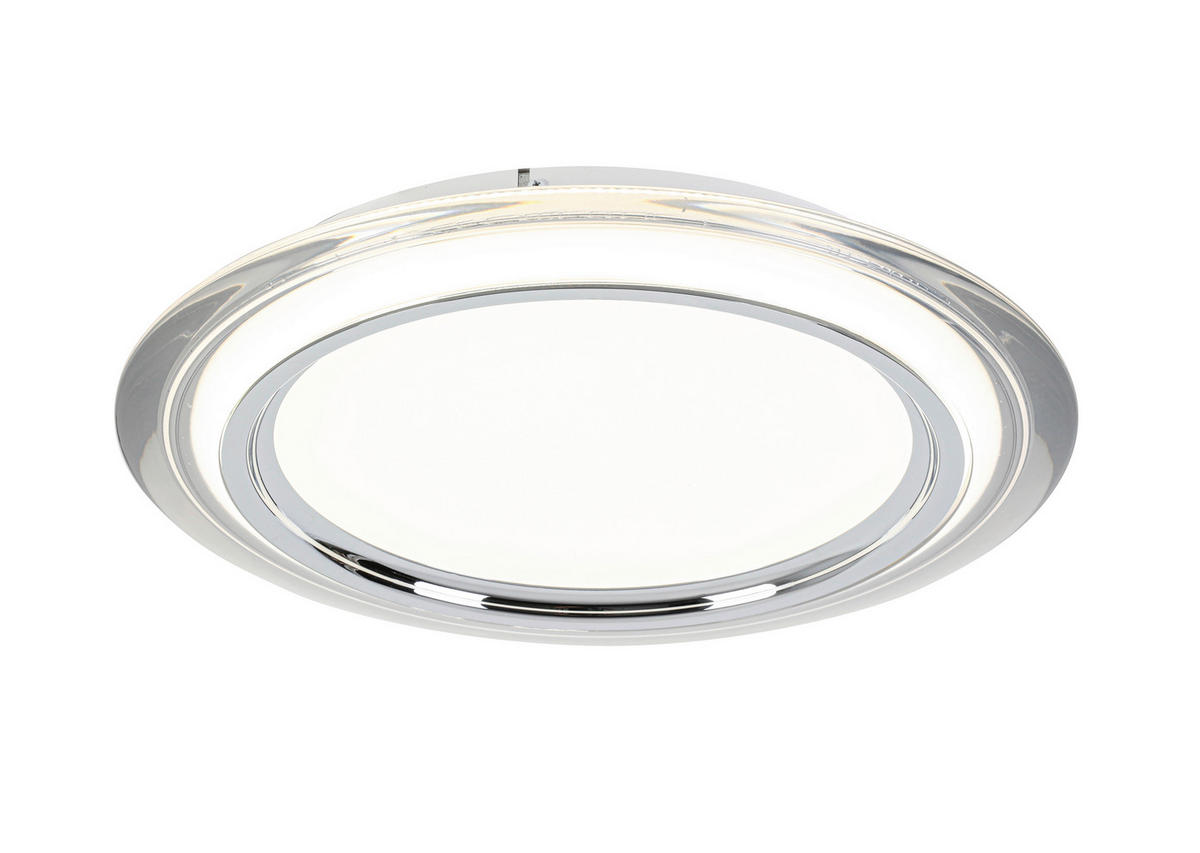 Plafonieră Cu Led 36 W  45/6 cm    - alb/culoare crom, Design, plastic/metal (45/6cm) - Novel