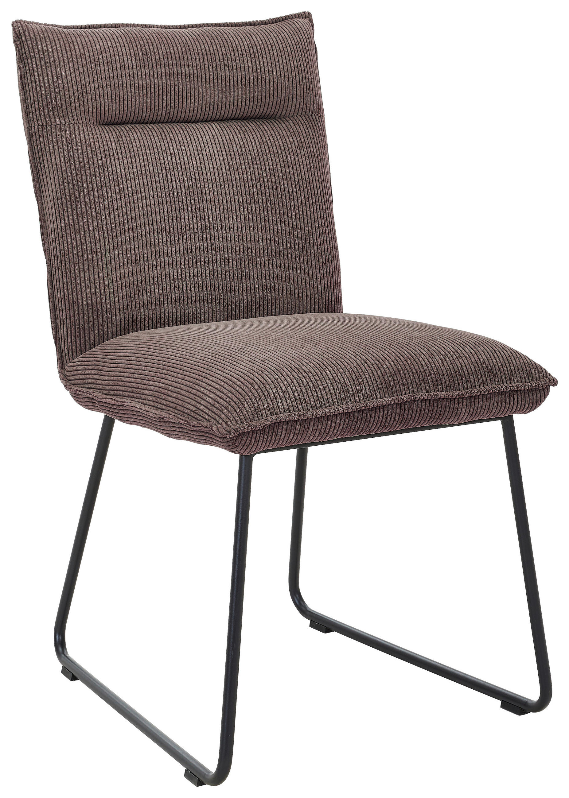 STUHL - Taupe/Schwarz, Design, Textil/Metall (47/87/62cm) - Johann Jakob