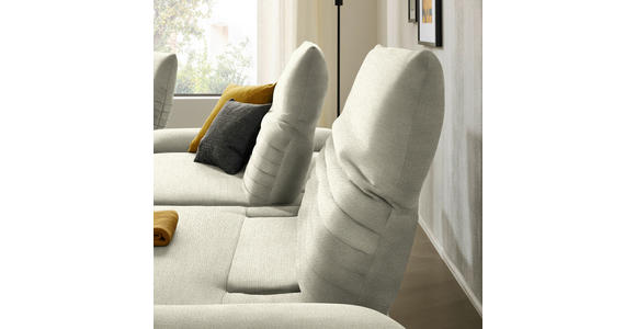 ECKSOFA  in Chenille Beige  280/170-195 cm  - Beige/Schwarz, Design, Textil/Metall (280/170-195cm) - Dieter Knoll