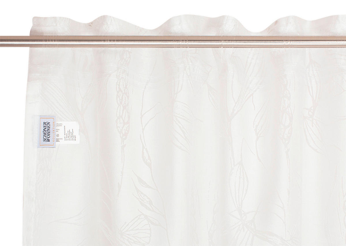 FERTIGVORHANG transparent  - Weiß, Basics, Textil (130/250cm) - Schöner Wohnen