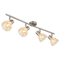 STRAHLER 70/13/19 cm   - Nickelfarben, KONVENTIONELL, Glas/Metall (70/13/19cm) - Globo