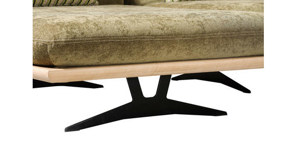 SCHLAFSOFA in Holz, Textil Hellgrün - Beige/Schwarz, Design, Holz/Textil (204/92/90cm) - Dieter Knoll
