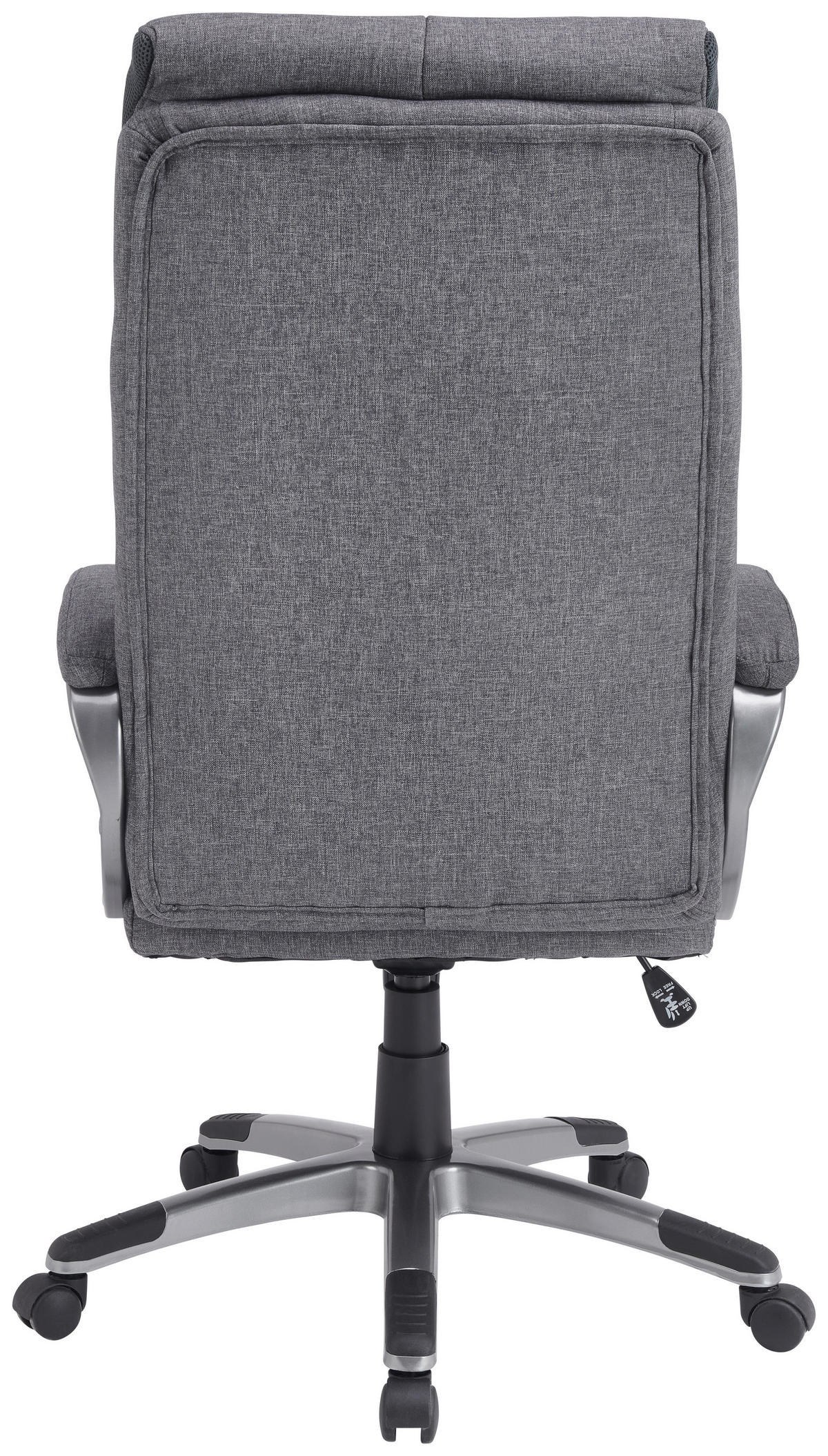 Scaun Directorial, țesătură, gri, gri închis - gri închis/negru, Konventionell, plastic/metal (66/122-132/78cm) - Xora