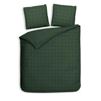 BETTWÄSCHE 3-teilig Diamante Makosatin 200/200 cm  - Waldgrün, Basics, Textil (200/200cm) - Heckettlane