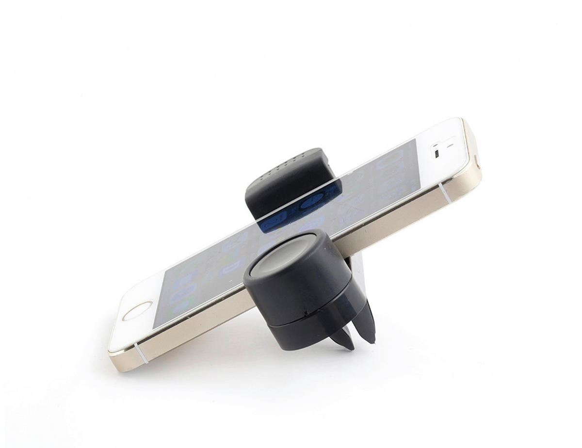 DRŽÁK NA MOBIL - černá, Basics, plast (10/2,8/20cm) - Kikkerland