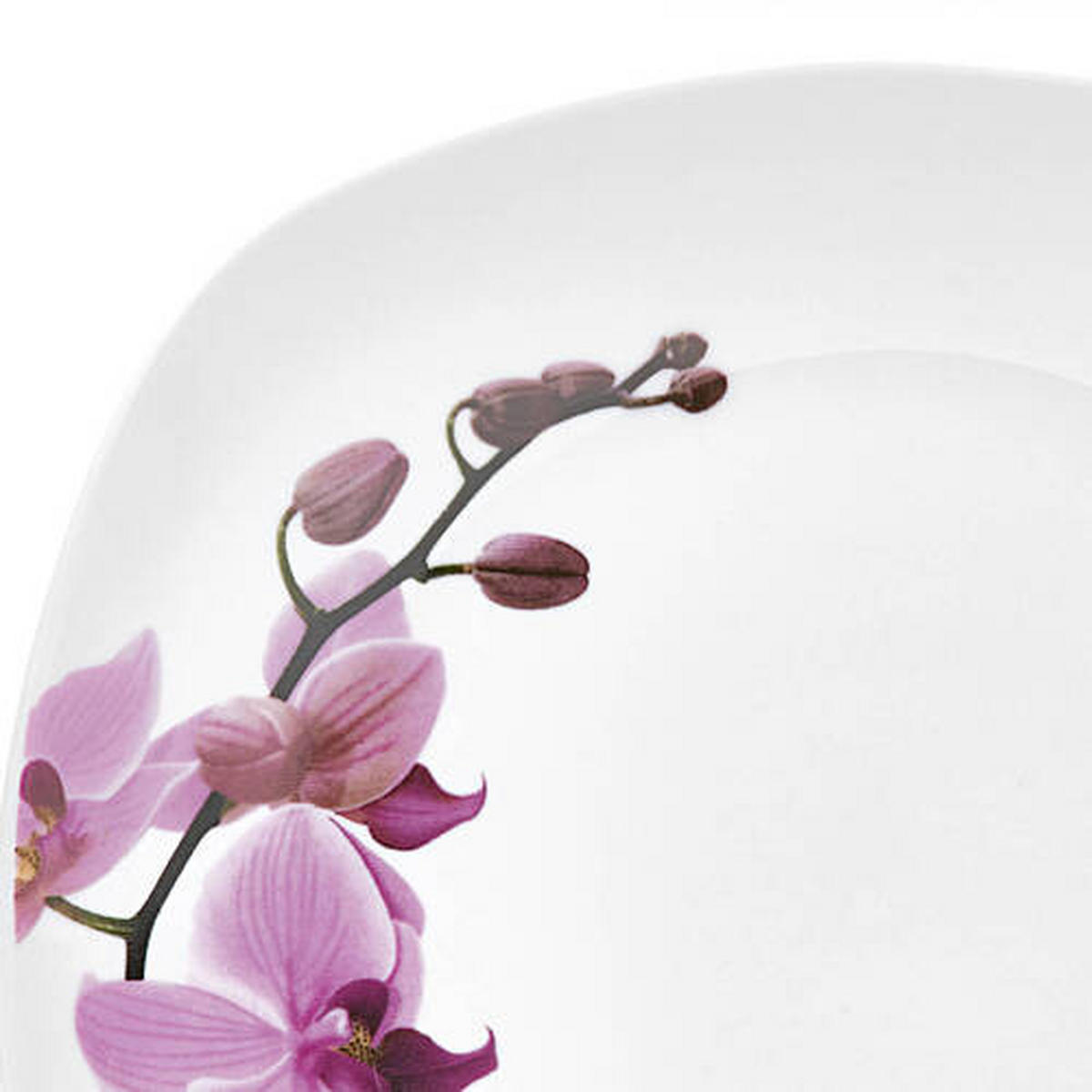 KOMBISERVICE Kyoto 32-teilig  - Weiss/Magenta, Konventionell, Keramik - Van Well