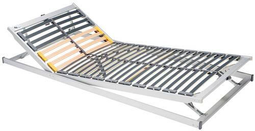 LATTENROST 80/200 cm Kopfteil, Fußteil, Mittelzone verstellbar, Buche  - Silberfarben, Basics, Holz (80/200cm) - Livetastic