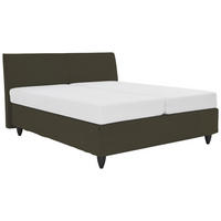 BOXSPRINGBETT 160/200 cm  in Braun  - Schwarz/Braun, Design, Holzwerkstoff/Kunststoff (160/200cm) - RUF Betten