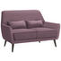 ZWEISITZER-SOFA in Textil Altrosa - Schwarz/Altrosa, Trend, Holz/Textil (135/86/80cm) - Carryhome ZWEISITZER-SOFA in Textil Altrosa - Schwarz/Altrosa, Trend, Holz/Textil (135/86/80cm) - Carryhome