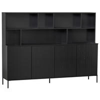 BUFFET 200/150/44 cm  in Schwarz  - Schwarz, Design, Holz/Holzwerkstoff (200/150/44cm) - Ambia Home