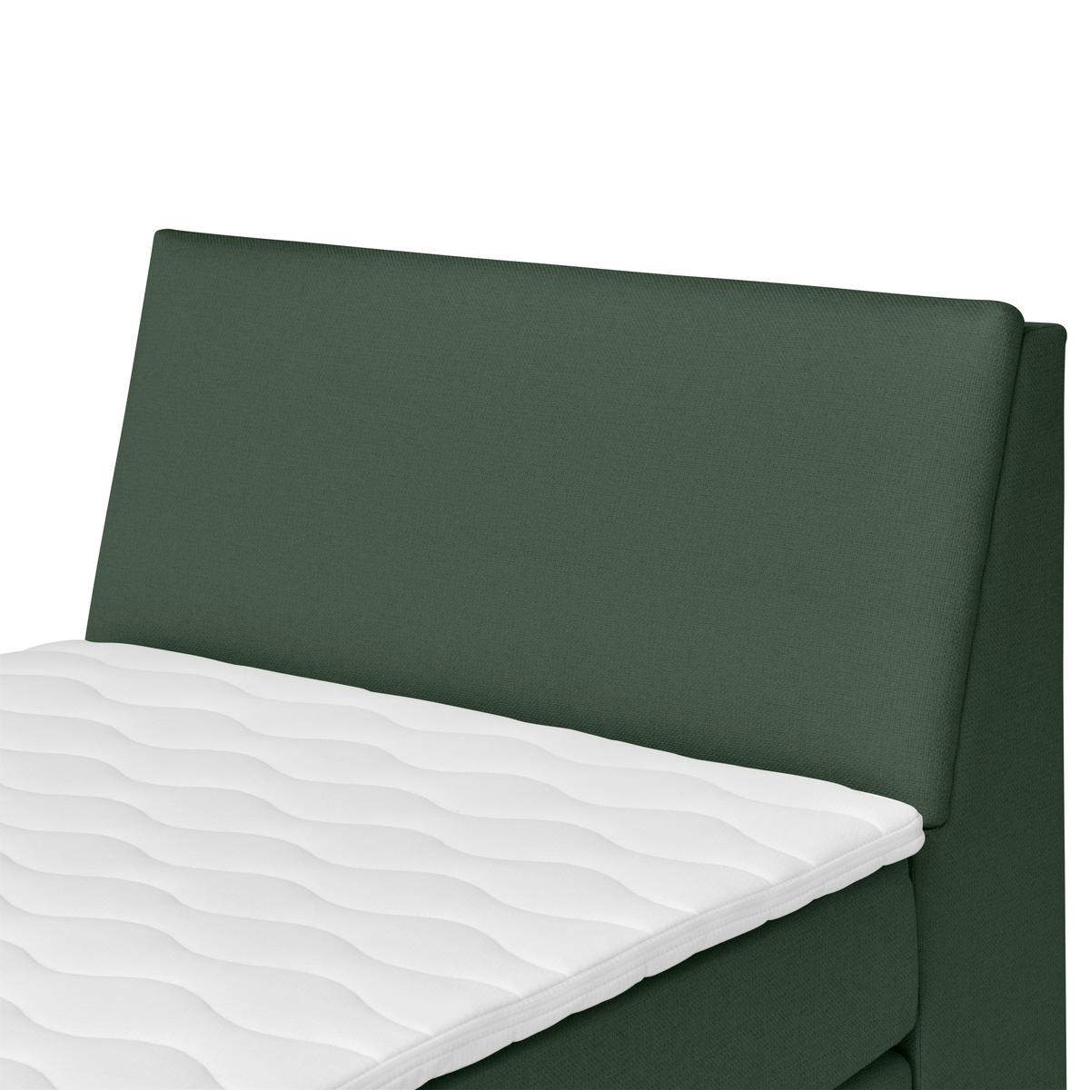 BOXSPRINGBETT 120/200 cm  in Grün  - Schwarz/Grün, MODERN, Holz/Textil (120/200cm) - MID.YOU