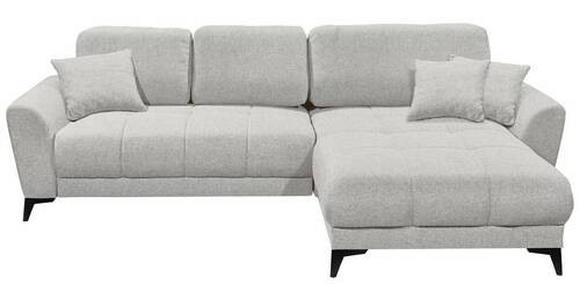 ECKSOFA in Webstoff Creme  - Creme/Schwarz, KONVENTIONELL, Kunststoff/Textil (281/189cm) - Carryhome