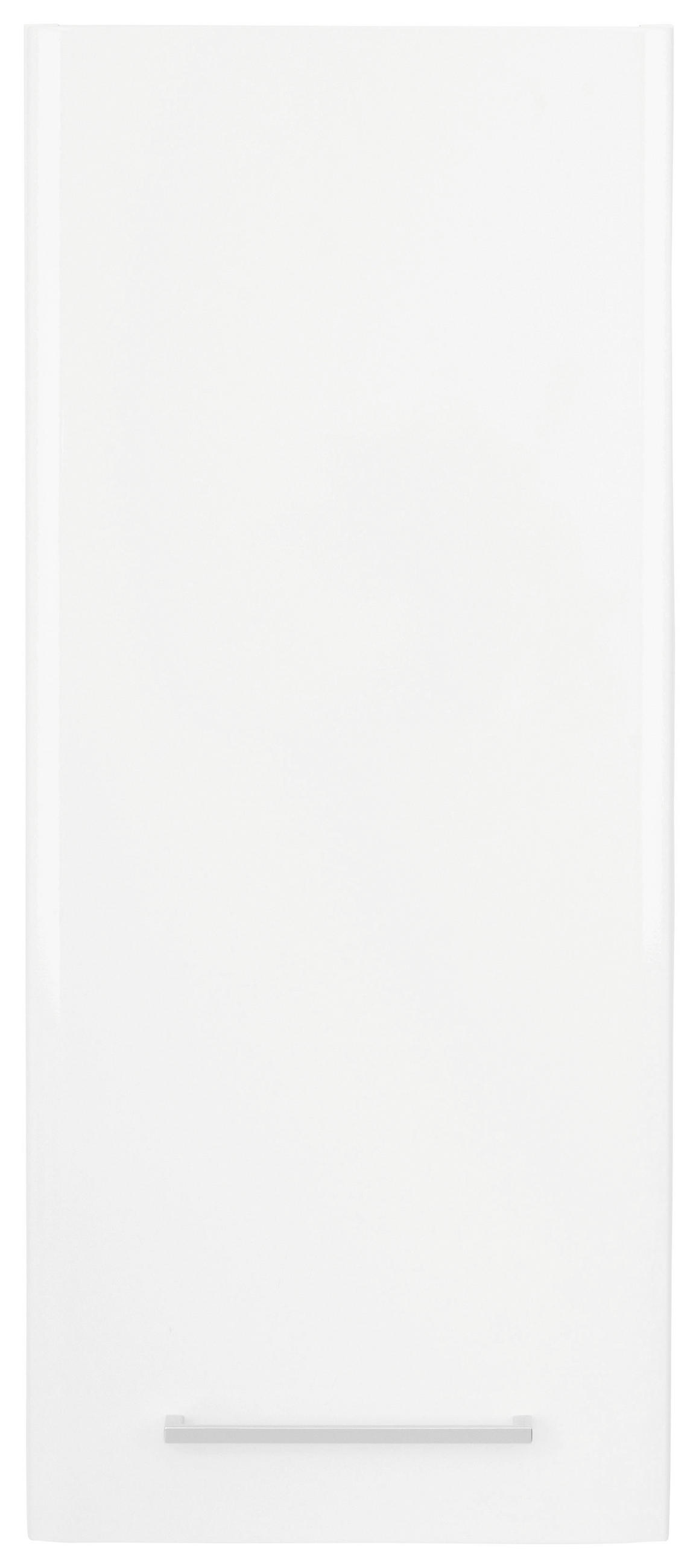 VISEČA OMARA 30/70/20 cm  - barve kroma/bela, Konvencionalno, steklo/leseni material (30/70/20cm) - Xora