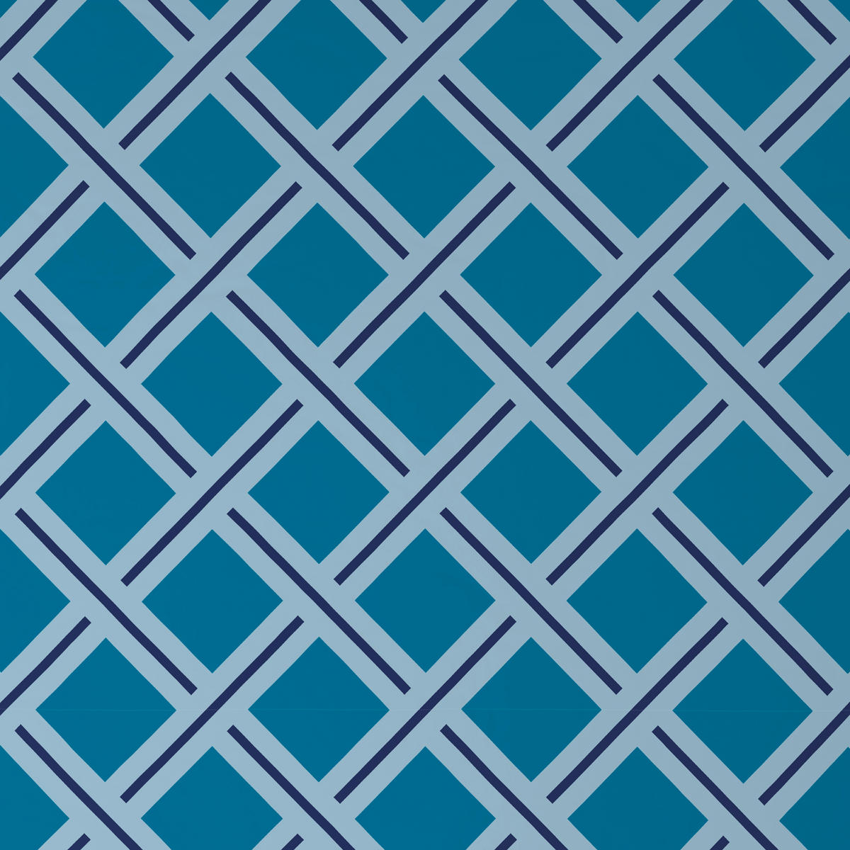 BETTWÄSCHE Satin 200/200 cm  - Türkis/Blau, Textil (200/200cm) - Novel