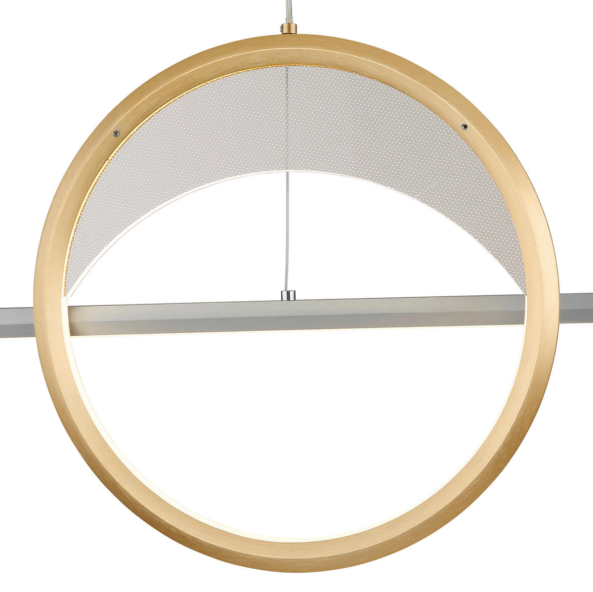 ZÁVĚSNÉ LED SVÍTIDLO, 120.4/10.5/120 cm - barvy stříbra/čiré, Design, kov/plast (120.4/10.5/120cm) - Globo