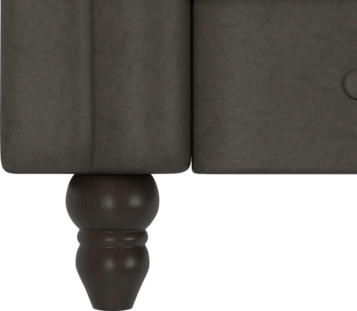 SESSEL in Mikrofaser Anthrazit  - Anthrazit/Schwarz, Basics, Holz/Textil (111/83/87cm) - Livetastic